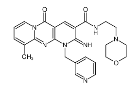 2-imino-10-methyl-N-(2-morpholinoethyl)-5-oxo-1-(pyridin-3-ylmethyl)-1,5-dihydro-2H-dipyrido[1,2-a:2',3'-d]pyrimidine-3-carboxamide