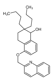 2,2-dibutyl-5-(quinolin-2-ylmethoxy)-3,4-dihydro-1H-naphthalen-1-ol
