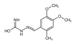 [(4,5-dimethoxy-2-methylphenyl)methylideneamino]urea 62036-33-3