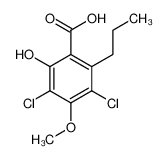 3,5-dichloro-2-hydroxy-4-methoxy-6-propylbenzoic acid 94474-29-0