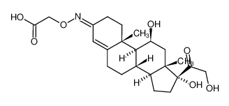 11Beta,17alpha,21-三羟基-4-孕烯-3,20-二酮 3-[o-羧基甲基]肟