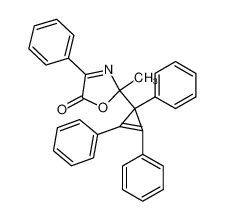 2-methyl-2-(1,2,3-triphenyl-2-cyclopropen-1-yl)-4-phenyl-Δ3-oxazolin-5-one