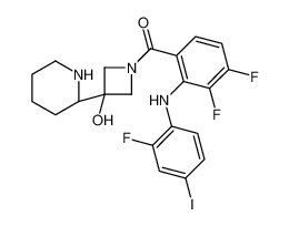 [3,4-二氟-2-[(2-氟-4-碘苯基)氨基]苯基][3-羟基-3-[(2R)-2-哌啶基]-1-氮杂环丁基]甲酮