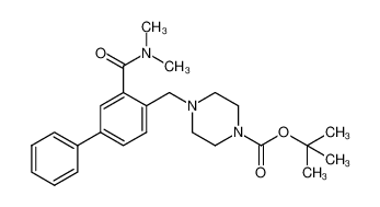 tert-butyl 4-[[2-(dimethylcarbamoyl)-4-phenylphenyl]methyl]piperazine-1-carboxylate