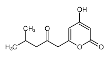 4-hydroxy-6-(4-methyl-2-oxopentyl)pyran-2-one 327175-06-4