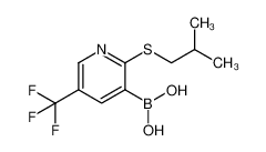 [2-(2-methylpropylsulfanyl)-5-(trifluoromethyl)pyridin-3-yl]boronic acid 1256345-54-6