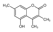 5-hydroxy-3,4,7-trimethylchromen-2-one 107057-96-5