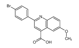 2-(4-溴苯基)-6-甲氧基喹啉-4-羧酸