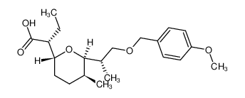 126394-34-1 (R)-2-((2R,5S,6R)-6-((S)-1-((4-methoxybenzyl)oxy)propan-2-yl)-5-methyltetrahydro-2H-pyran-2-yl)butanoic acid