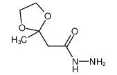 2-(2-甲基-1,3-二氧戊环-2-基)乙酰肼