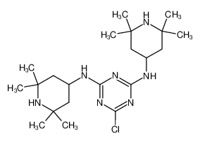 2-Chloro-4,6-bis-[(2,2,6,6-tetramethylpiperidin-4-yl)-amino]-1,3,5-triazine 52185-43-0