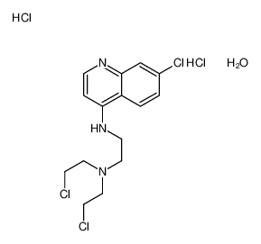 N',N'-bis(2-chloroethyl)-N-(7-chloroquinolin-4-yl)ethane-1,2-diamine,hydrate,dihydrochloride 63717-15-7