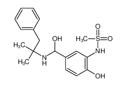 N-[5-[[(1,1-dimethyl-2-phenyl-ethyl)amino]-hydroxy-methyl]-2-hydr oxy-phenyl]methanesulfonamide 886362-23-8