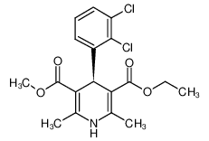 乙基甲基4-(2,3-二氯苯基)-2,6-二甲基-1,4-二氢-3,5-吡啶二羧酸酯