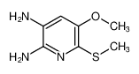 2,3-Pyridinediamine, 5-methoxy-6-(methylthio)- 618439-79-5