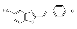 (E)-2-(4-氯苯乙烯基)-5-甲基苯并噁唑