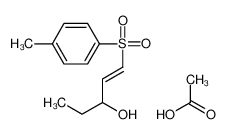 acetic acid,1-(4-methylphenyl)sulfonylpent-1-en-3-ol 121034-01-3
