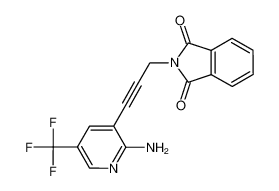 2-[3-[2-amino-5-(trifluoromethyl)pyridin-3-yl]prop-2-ynyl]isoindole-1,3-dione