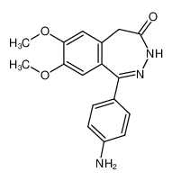 1-(4-aminophenyl)-7,8-dimethoxy-3,5-dihydro-2,3-benzodiazepin-4-one 178616-26-7