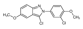 3-氯-5-甲氧基-2-(3-氯-4-甲氧基苯基)-2H吲唑