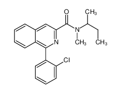 1-(2-chlorophenyl)-N-methyl-N-(1-methylpropyl)-3-isoquinolinecarboxamide 85532-75-8