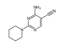 4-amino-2-piperidin-1-ylpyrimidine-5-carbonitrile 90973-23-2