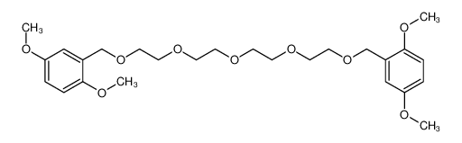 2-[2-[2-[2-[2-[(2,5-dimethoxyphenyl)methoxy]ethoxy]ethoxy]ethoxy]ethoxymethyl]-1,4-dimethoxybenzene 101537-09-1
