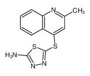 5-(2-methylquinolin-4-yl)sulfanyl-1,3,4-thiadiazol-2-amine 219719-19-4
