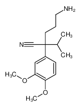 5-amino-2-(3,4-dimethoxyphenyl)-2-propan-2-ylpentanenitrile 27487-66-7