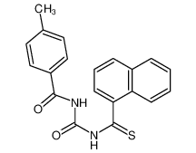 4-methyl-N-(naphthalene-1-carbothioylcarbamoyl)benzamide