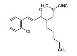 (E)-1-(2-chlorophenyl)-4-[(dimethylamino)methyl]non-1-en-3-one,hydrochloride