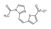 1-[2-[(Z)-2-(5-nitrothiophen-2-yl)ethenyl]imidazol-1-yl]ethanone 50832-68-3