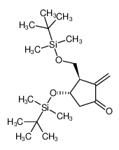 (3R,4S)-4-((tert-butyldimethylsilyl)oxy)-3-(((tert-butyldimethylsilyl)oxy)methyl)-2-methylenecyclopentanone 1352145-41-5
