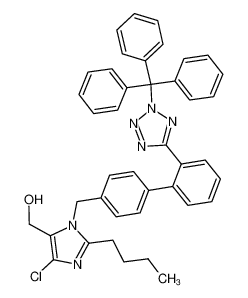 [2-butyl-5-chloro-3-[[4-[2-(2-trityltetrazol-5-yl)phenyl]phenyl]methyl]imidazol-4-yl]methanol 133909-99-6