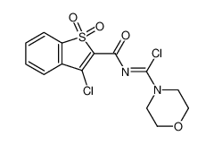 (Z)-N-(3-chloro-1,1-dioxidocinnamoyl)morpholine-4-carbimidoyl chloride 79726-04-8