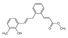 Methyl(E)-3-(2-((E)-3-(2-hydroxy-3-methylphenyl)-2-propenyl)phenyl)-2-propenoate 263754-54-7