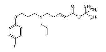 tert-butyl (E)-5-[N-allyl-N-3'-(4''-fluorophenoxy)propylamino]pent-2-enoate 1345718-94-6
