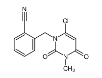 2-((6-Chloro-3-methyl-2,4-dioxo-3,4-dihydropyrimidin-1(2H)-yl)methyl)benzonitrile 865758-96-9