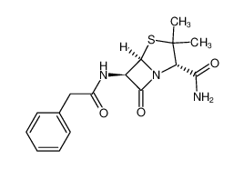 (2S,5R,6R)-3,3-dimethyl-7-oxo-6-[(2-phenylacetyl)amino]-4-thia-1-azabicyclo[3.2.0]heptane-2-carboxamide
