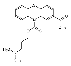 59995-97-0 2-acetyl-phenothiazine-10-carboxylic acid 3-dimethylamino-propyl ester