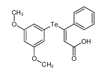 84144-26-3 3-(3,5-dimethoxyphenyl)tellanyl-3-phenylprop-2-enoic acid