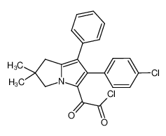 2-(6-(4-chlorophenyl)-2,2-dimethyl-7-phenyl-2,3-dihydro-1H-pyrrolizin-5-yl)-2-oxoacetyl chloride 1310936-45-8
