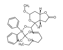 (3aS,4S,6S,7aS)-4-((S,E)-1-((tert-butyldiphenylsilyl)oxy)oct-2-en-1-yl)-6-methoxytetrahydro-4H-furo[3,2-c]pyran-2(3H)-one 186664-12-0