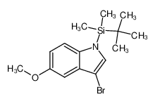 1-(tert-butyldimethylsilyl)-3-bromo-5-methoxy-1H-indole 250672-50-5