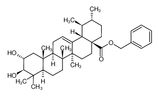 科罗索酸苄酯; (2alpha,3beta)-2,3-二羟基乌苏-12-烯-28-酸苄酯