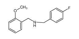 1-(4-fluorophenyl)-N-[(2-methoxyphenyl)methyl]methanamine