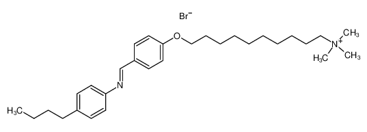 10-(4-(((4-butylphenyl)imino)methyl)phenoxy)-N,N,N-trimethyldecan-1-aminium bromide 73000-50-7
