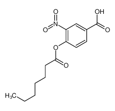 4-heptanoyloxy-3-nitrobenzoic acid 43049-38-3