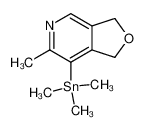 1,3-dihydro-6-methyl-7-trimethylstannylfuro(3,4-c)pyridine 104307-93-9