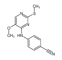 4-[[5-甲氧基-2-(甲硫基)-4-嘧啶基]氨基]-苯甲腈